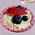 รูป Cooksnap ของ Gift Pantila เมื่อเขาทำ มินิชีสเค้กคีโต / Mini Cheese Cake Keto 🧁🍓🫐 ❌เตาอบ❌แป้ง❌น้ำตาล