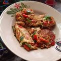 รูป Cooksnap ของ Benjaphat Jaturonrusami เมื่อเขาทำ ไข่เจียวพริกหวาน