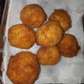El cooksnap de María Amelia cuando hizo Bombas de papa rellenas con queso!! 😝.