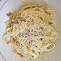 Cooksnap dari Ayu Tjakraputra untuk resep Fettucini carbonara (saus keju) yummy bgtt😋