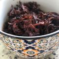 El cooksnap de Loren Galá cuando hizo Flor de jamaica como guarnición 👍👌🌺.