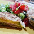 El cooksnap de Kevin Alfonso cuando hizo Milanesas de Zapallitos rellenas con Jamón y queso. 🤗🤗😋.