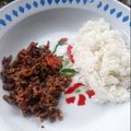 Cooksnap dari Lis Siaturohmah untuk resep Mpasi 1 tahun nasi daging sapi cincang