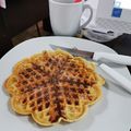 El cooksnap de fatima chamorro cuando hizo Waffles de avena.
