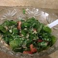 El cooksnap de Pamela Herrera cuando hizo Ensalada de rúcula, parmesano y tomates secos.