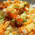 El cooksnap de isamt68 cuando hizo Ensalada de quinoa aguacate huevo cocido zanahoria tiras de pavo.