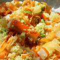El cooksnap de isamt68 cuando hizo Ensalada de quinoa aguacate huevo cocido zanahoria tiras de pavo.