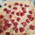 El cooksnap de Elena cuando hizo Kuchen de frambuesa.