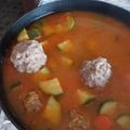El cooksnap de Cecy Avila cuando hizo Albóndigas en caldillo.