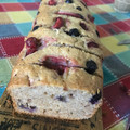 El cooksnap de Manuel Silva cuando hizo Budín de frutillas y arándanos.