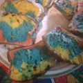 El cooksnap de Claudia Yañez cuando hizo Queque de colores.