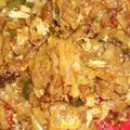 Cooksnap Tipah Tertipu semasa beliau membuat Kuetiau Goreng Sayur.
