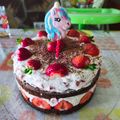 Eszter Cooksnap-ja, amikor elkészítette a(z) Mascarponès - csokis epertorta 🍓🍰🍓 receptet.