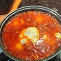 El cooksnap de Almudena Collado cuando hizo Huevos pisciteddru (Huevos a la italiana o huevos en purgatorio).