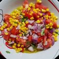 Cooksnap από Ναυσικά στη συνταγή Σαλάτα με ντομάτα, καλαμπόκι και βασιλικό