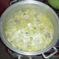 El cooksnap de Seyo Cadena T cuando hizo Pechuga de pollo en salsa verde con papas, calabacín y champiñones.
