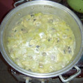 El cooksnap de Seyo Cadena T cuando hizo Pechuga de pollo en salsa verde con papas, calabacín y champiñones.