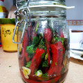 El cooksnap de Sarandonga cuando hizo Pimientos picantes en marinada-receta búlgara.