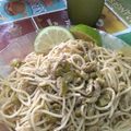 El cooksnap de Benja Ortiz cuando hizo Pasta, atún, aceitunas..