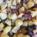 Lencse Éva Cooksnap-ja, amikor elkészítette a(z) Tepsis csirkemáj, krumplival receptet.