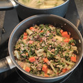 El cooksnap de Kristel Paz cuando hizo Guiso de acelga.