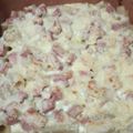 El cooksnap de ema aviles cuando hizo Fideos gratinados con salsa blanca y mortadela.