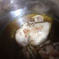 El cooksnap de Charo Rosado cuando hizo Muslos de pollo estilo asado en olla express.