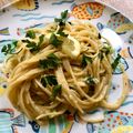 El cooksnap de Sara PA cuando hizo Spaguettis al limón 🍋.