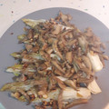 El cooksnap de maria cuando hizo Endivias a la plancha con champiñones al ajillo.