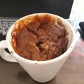 El cooksnap de Luana Gayoso cuando hizo Mug cake de chocolate (torta en vaso).