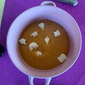 El cooksnap de Laura cuando hizo Crema de calabacín y quesitos.