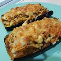 El cooksnap de Carmela cuando hizo Berenjenas rellenas de atún y huevo.