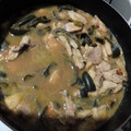 El cooksnap de Cecilia López cuando hizo Pollo en salsa verde con rajas de chile poblano y calabacitas.ॐ.