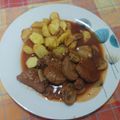 El cooksnap de Rebe cuando hizo Solomillo de cerdo con champiñones y salsa de vino tinto.