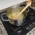 El cooksnap de Gallurt 89 cuando hizo Crema de espárragos y puerro.