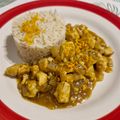 El cooksnap de Belén Casalía cuando hizo Pollo a la naranja con arroz pilaf.