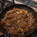 El cooksnap de Nicolas David Gomez cuando hizo Arroz con pollo al wok.