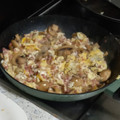 El cooksnap de Jose cuando hizo Revuelto de champiñones con jamón. Olla GM.