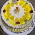 Sharayu Tadkal Yawalkar's cooksnap of when they made Pineapple cake!.