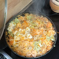 El cooksnap de Iana Juste Hernández cuando hizo Macarrones con verdura.