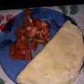 El cooksnap de ARALI cuando hizo Omelette o tortilla..... De huevo y maizena.
