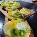 El cooksnap de Marisol Melgarejo cuando hizo Tartaleta de frutas con crema pastelera 🍍🍑🥝🍓👌🏻.