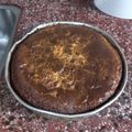 El cooksnap de Mariana Romero cuando hizo Chocoflan.