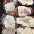 El cooksnap de Sandra Marigliani cuando hizo Milanesas de berenjena a la napolitana y rellenas con jamón y queso.
