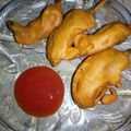 Hušbân Bhâttī's cooksnap of when they made Hari mirch ke pakoray (Green Chilli Fritters).