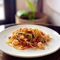 รูป Cooksnap ของ Will เมื่อเขาทำ สปาเก็ตตี้ขี้เมาหมูเบค่อนกุ้ง Spaghetti Kee Mao Pork Bacon Shrimp