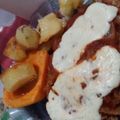 El cooksnap de Laura Natalia cuando hizo Milanesas a la Napolitana de carne.