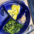 Cooksnap của Nguyen Nguyen khi họ làm theo món Trứng chiên + cải bó xôi xào: Giảm cân healthy + eatclean