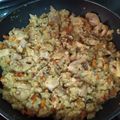 El cooksnap de Ana cuando hizo Pavo teriyaki con arroz y verduras.