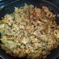 El cooksnap de Ana cuando hizo Pavo teriyaki con arroz y verduras.